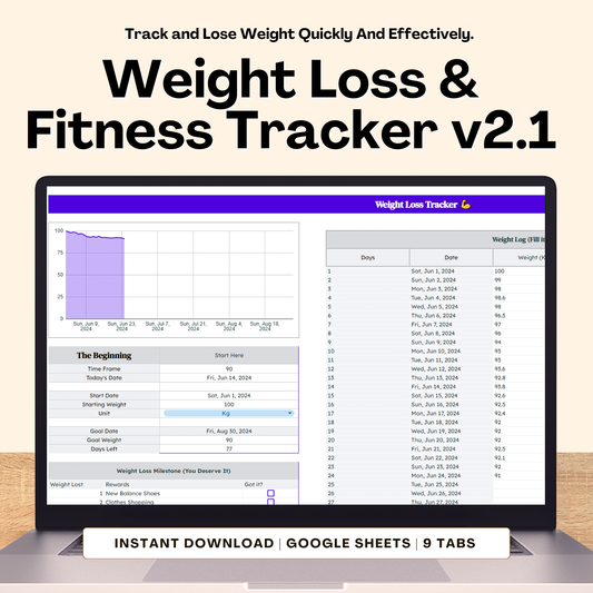 Ultimate Weight Loss Tracker – Track Meals, Workouts & Progress My Store